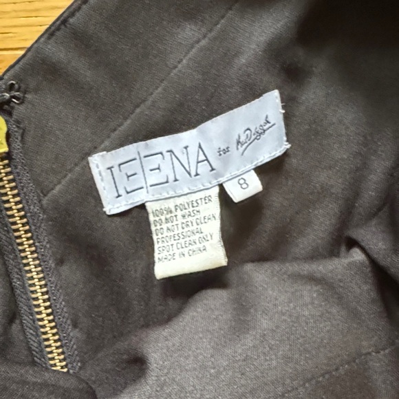 Chic Asymmetrical Black and Silver Women's Skirt IEENA McDuggal size 8 - Picture 2 of 6